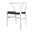 Set of 2 Modern Wishbone Y Back Wooden Dining Elbow Chair