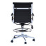 Office Chair Ribbed Mid Back With Wheels And Arms with Chrome Foot Rest