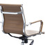 Office Chair Ribbed Mid Back With Wheels And Arms with Chrome Foot Rest