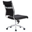 Ergonomic Conference Mid Back Office Armless Ribbed Chair Tilt Adjustable