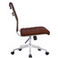 Ergonomic Conference Mid Back Office Armless Ribbed Chair Tilt Adjustable