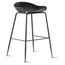 28" Seat Height Molded Plastic Seat Black Metal Base Bar Stool