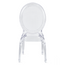 Clear Modern Transparent Plastic Armless Dining Chair