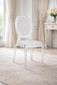 Clear Modern Transparent Plastic Armless Dining Chair