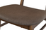 2xhome Set of 2 Brown Wood Leg Dining Chair Curved Back Fabric Cushions Seat