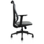 2xhome Modern High Back Ergonomic Mesh Office Chair with Adjustable Lumbar, PU Leather Padded Seat, 360° Swivel & Recline