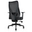 2xhome Modern High Back Ergonomic Mesh Office Chair with Adjustable Lumbar, PU Leather Padded Seat, 360° Swivel & Recline