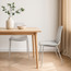 Set of 2 Modern Plastic Dining Armless Chairs Molded Round Seat Metal Legs