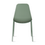 Copy of Set of 4 Modern Plastic Dining Armless Chairs Molded Round Seat Metal Legs