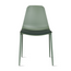 Copy of Set of 4 Modern Plastic Dining Armless Chairs Molded Round Seat Metal Legs