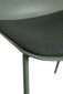 Copy of Set of 4 Modern Plastic Dining Armless Chairs Molded Round Seat Metal Legs