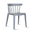 Dining Elbow Side Chairs Molded Plastic Indoor and Outdoor Stackable Slat Back Patio Chair