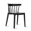 Set of 2 Dining Elbow Side Chairs Molded Plastic Indoor and Outdoor Stackable Slat Back Patio Chairs