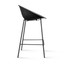 Mid-Century Modern Barstool Metal Frame with Breathable Perforated Egg Shaped Seat for Indoor/Outdoor Use