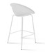 Mid-Century Modern Barstool Metal Frame with Breathable Perforated Egg Shaped Seat for Indoor/Outdoor Use