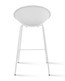 Set of 2 Mid-Century Modern Barstool Metal Frame with Breathable Perforated Egg Shaped Seat for Indoor/Outdoor Use