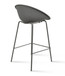 Set of 2 Mid-Century Modern Barstool Metal Frame with Breathable Perforated Egg Shaped Seat for Indoor/Outdoor Use