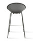 Set of 2 Mid-Century Modern Barstool Metal Frame with Breathable Perforated Egg Shaped Seat for Indoor/Outdoor Use