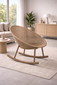 Set of 2 Mid-Century Modern Plastic Lounge Chair Plastic Legs with Breathable Perforated Egg Shaped Seat for Indoor/Outdoor Use