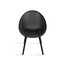 Mid-Century Modern Plastic Dining Chair Plastic Legs with Breathable Perforated Egg Shaped Seat for Indoor/Outdoor Use