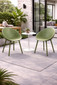 Mid-Century Modern Plastic Dining Chair Plastic Legs with Breathable Perforated Egg Shaped Seat for Indoor/Outdoor Use