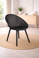 Mid-Century Modern Plastic Dining Chair Plastic Legs with Breathable Perforated Egg Shaped Seat for Indoor/Outdoor Use