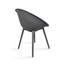 Set of 2 Mid-Century Modern Dining Chair Plastic Legs with Breathable Perforated Egg Shaped Seat for Indoor/Outdoor Use