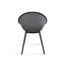 Set of 2 Mid-Century Modern Dining Chair Plastic Legs with Breathable Perforated Egg Shaped Seat for Indoor/Outdoor Use