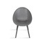 Set of 2 Mid-Century Modern Dining Chair Plastic Legs with Breathable Perforated Egg Shaped Seat for Indoor/Outdoor Use