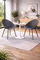 Set of 2 Mid-Century Modern Dining Chair Plastic Legs with Breathable Perforated Egg Shaped Seat for Indoor/Outdoor Use