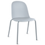 Set Of 4 Armless Plastic Dining Chair Metal Legs