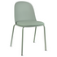 Set of 4 Modern Dining Side Chair with Armless PU Leather Cushion Seat and Metal Legs