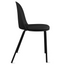 Set of 4 Modern Dining Side Chair with Armless PU Leather Cushion Seat and Metal Legs