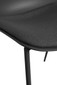 Modern Plastic Dining Armless Chairs Molded Round Seat Metal Legs