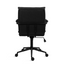 Modern Mid Back Office Chair Ribbed Cloth Seat Kitchen Task Chair or Desk Chair