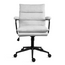 Modern Mid Back Office Chair Ribbed Cloth Seat Kitchen Task Chair or Desk Chair