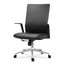 Modern Contemporary Office Arm Chair Cushion Seat with Wheels Adjustable Height Chrome Base