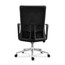 Modern Contemporary Office Arm Chair Cushion Seat with Wheels Adjustable Height Chrome Base