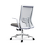 Modern Contemporary Office Arm Chair Cushion Seat with Wheels Adjustable Height Chrome Base