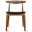 2xhome Modern Wooden Dining Room Kennedy Elbow Chair With PU Leather (Fully Assembled)