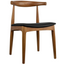 2xhome Modern Wooden Dining Room Kennedy Elbow Chair With PU Leather (Fully Assembled)