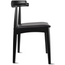 2xhome Modern Wooden Dining Room Kennedy Elbow Chair With PU Leather (Fully Assembled)