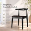 2xhome Modern Wooden Dining Room Elbow Chair With PU Leather (Fully Assembled)