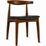 2xhome Modern Wooden Dining Room Elbow Chair With PU Leather (Fully Assembled)