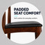 2xhome Modern Wooden Dining Room Elbow Chair With PU Leather (Fully Assembled)