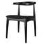 Set Of 2 Modern Wooden Dining Room Kennedy Elbow Chair With PU Leather (Fully Assembled)