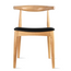 Modern Wooden Dining Room Elbow Chair With PU Leather (Unassembled)