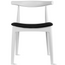 Modern Wooden Dining Room Elbow Chair With PU Leather (Unassembled)