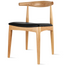 Modern Wooden Dining Room Kennedy Elbow Chair With PU Leather (Unassembled)