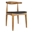 Modern Wooden Dining Room Kennedy Elbow Chair With PU Leather (Unassembled)